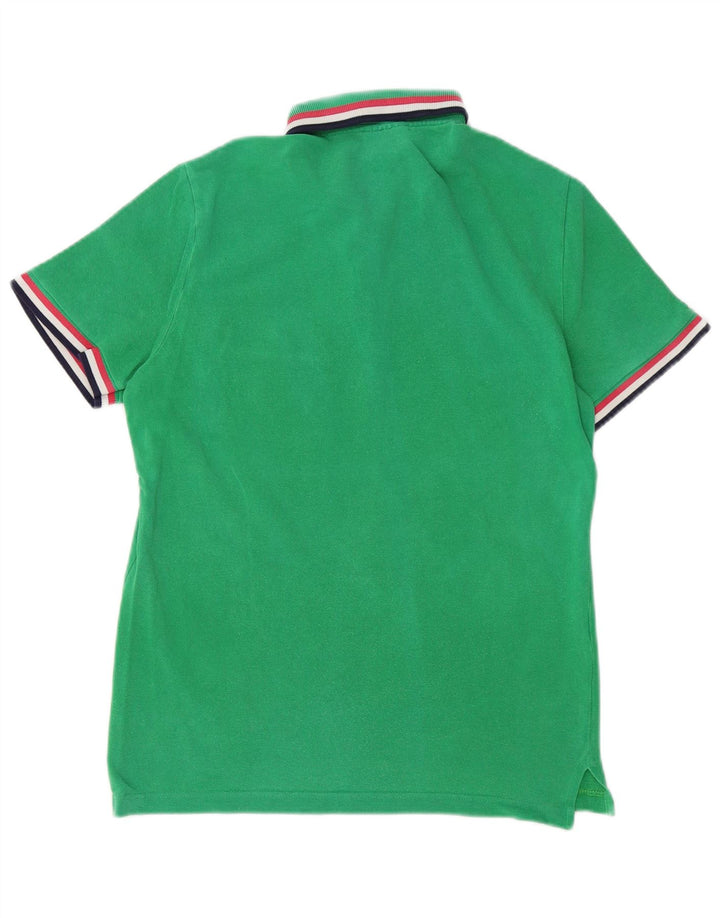 Camisa polo masculina LACOSTE tamanho 4 algodão verde médio