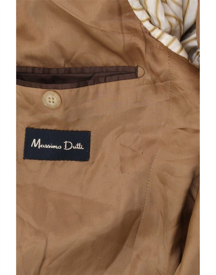 Jaqueta Blazer Masculina Massimo Dutti com 3 Botões EU 56 XL Bege
