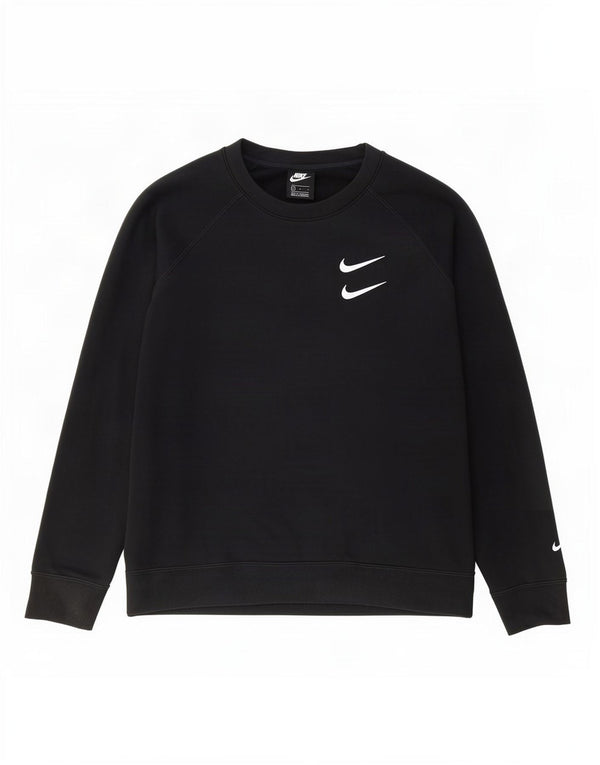 Nike masculino gráfico moletom jumper grande algodão preto