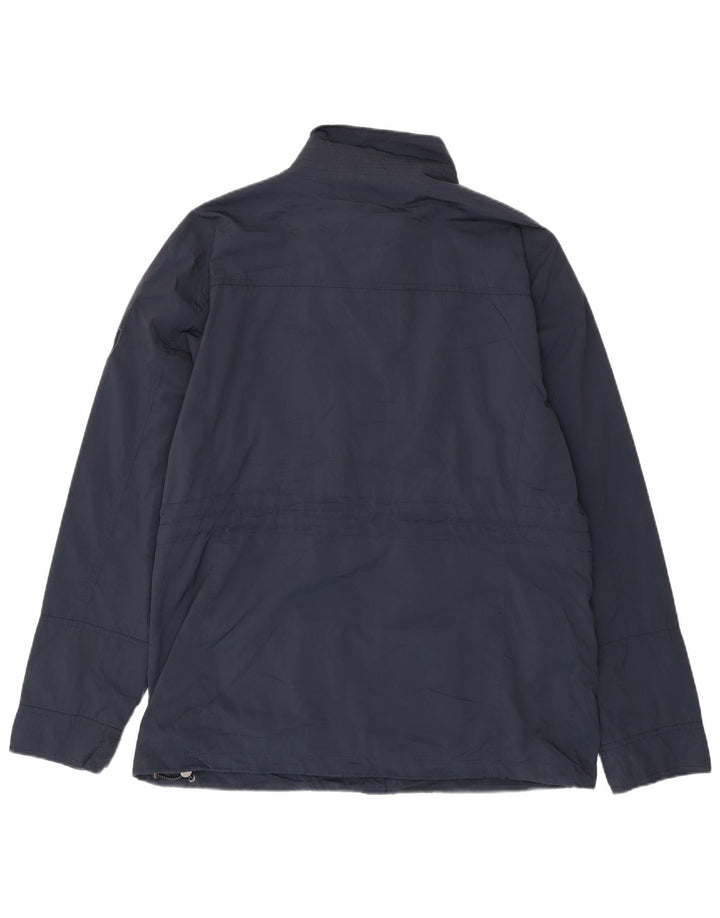 Jaqueta utilitária masculina TOMMY HILFIGER UK 42 XL azul marinho poliéster