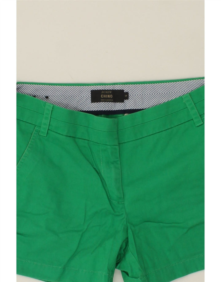 J. CREW Womens Chino Shorts US 6  Medium W30 Green Cotton Vintage J. Crew and Second-Hand J. Crew from Messina Hembry 