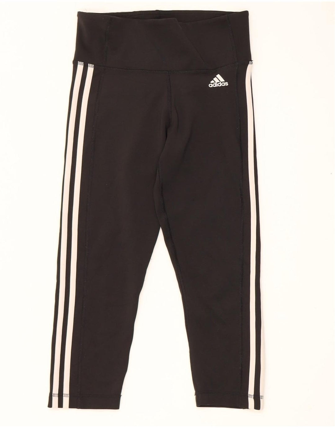 Adidas Womens Climalite Capri Leggings UK 8/10 Pequeno Poliéster Preto