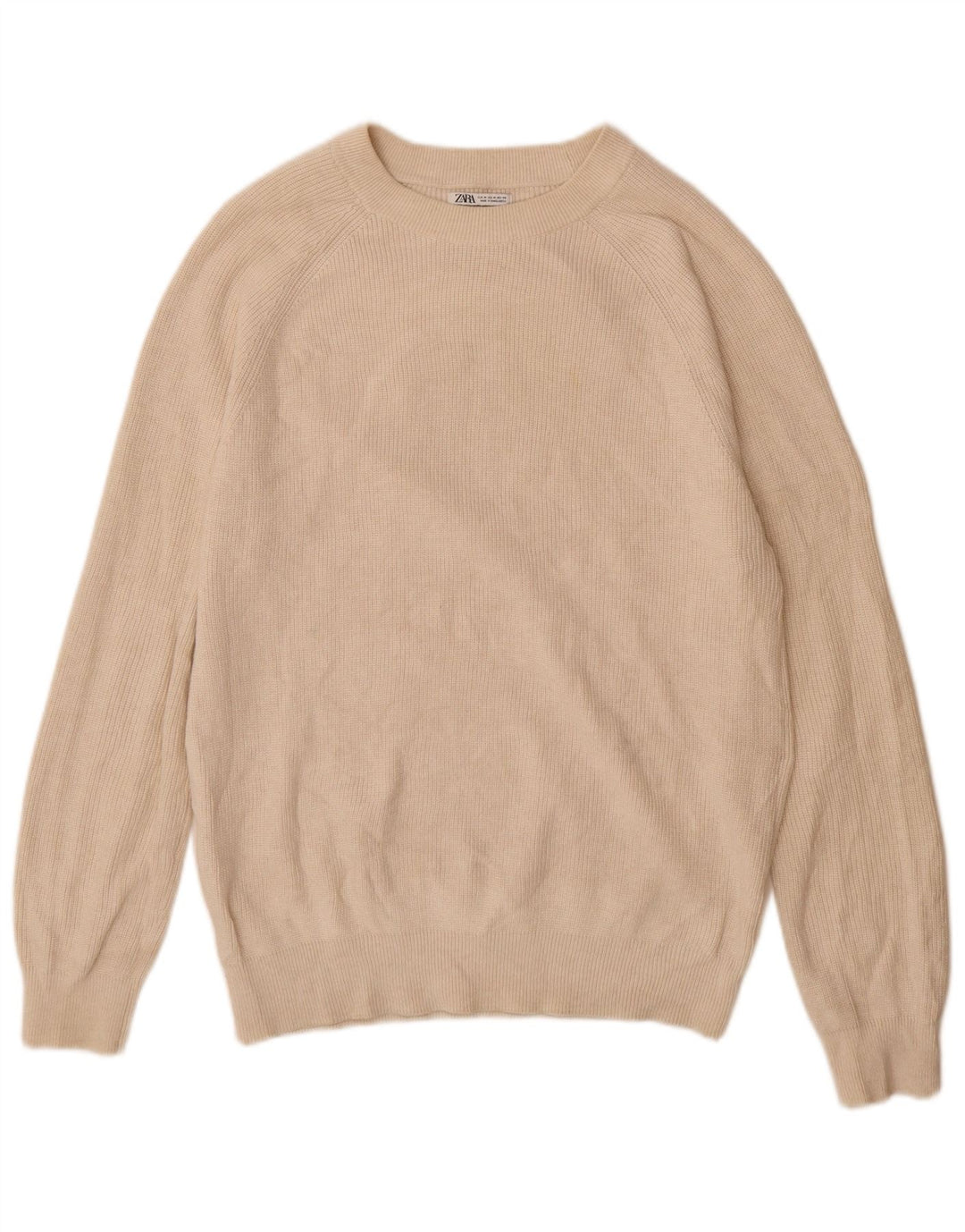 Zara Suéter masculino com gola canoa médio algodão branco