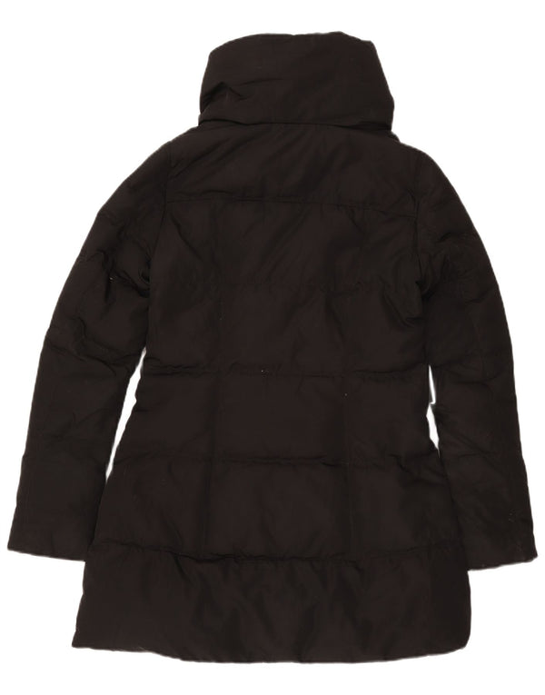Casaco acolchoado feminino Zara UK 10 pequeno poliéster preto