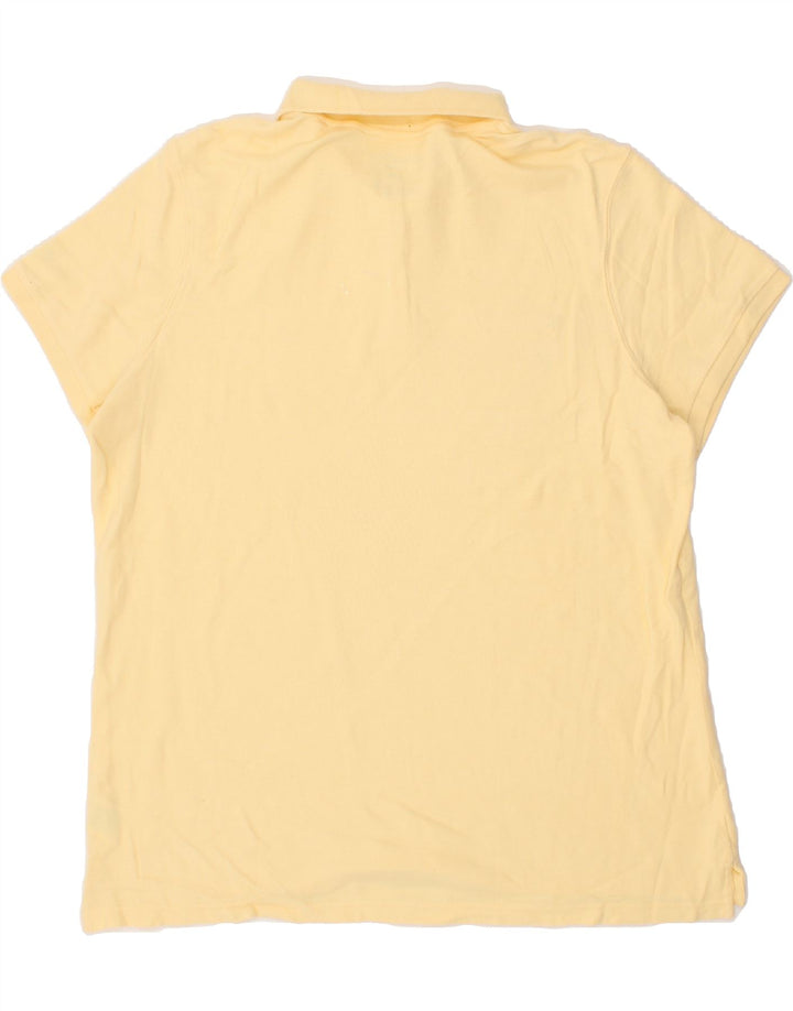 EDDIE BAUER Womens Polo Shirt UK 20 2XL Beige Cotton Vintage Eddie Bauer and Second-Hand Eddie Bauer from Messina Hembry 