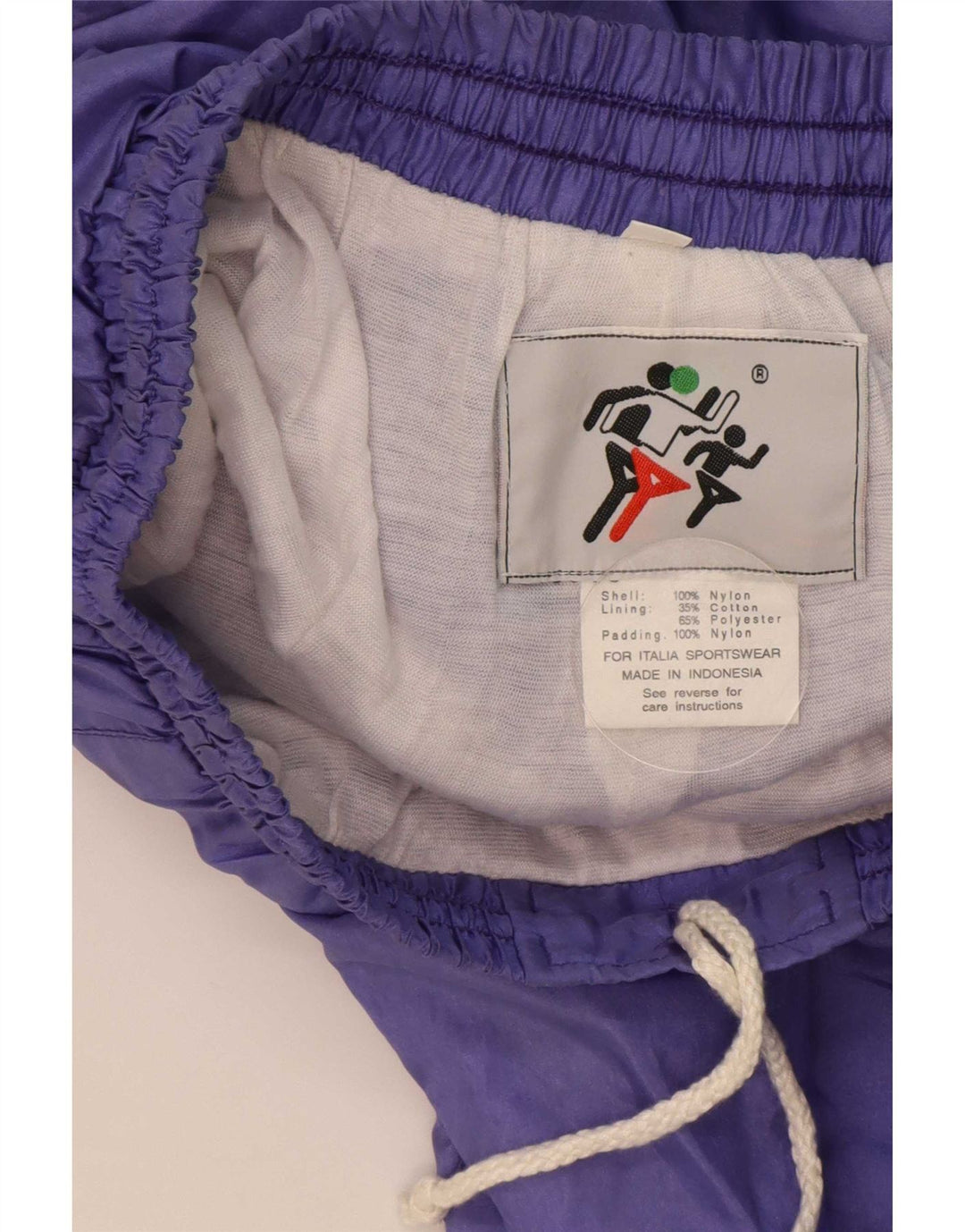 Calça de treino masculina vintage médio roxo nylon