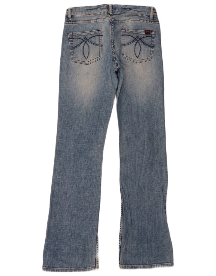 Calça jeans feminina Oasis Bootcut UK 8 pequena W28 L30 azul
