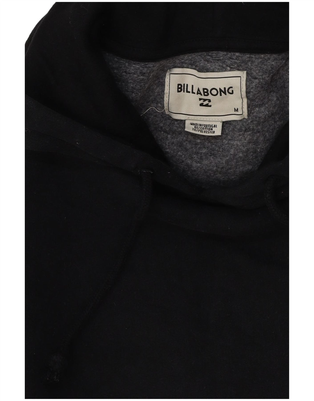 Moletom com capuz gráfico masculino BILLABONG algodão preto médio