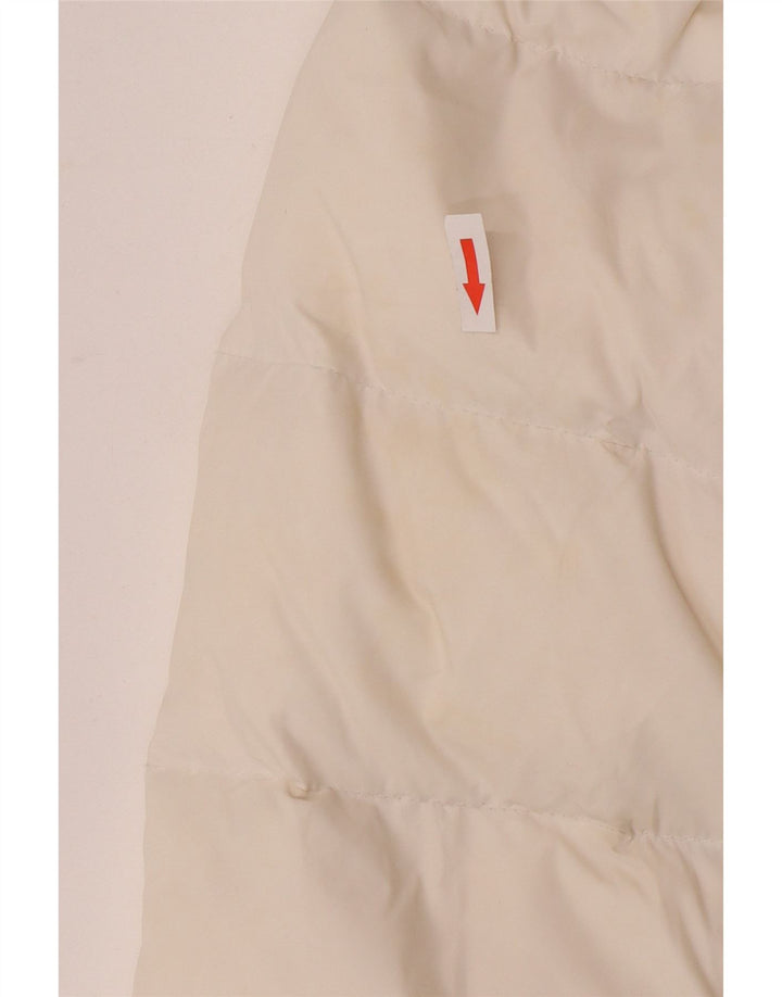 Jaqueta acolchoada com capuz feminina Phard UK 14 nylon branco médio