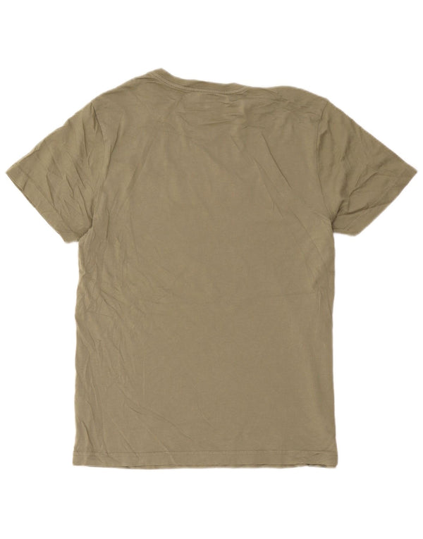 Camiseta gráfica masculina Hurley Top médio de algodão cáqui