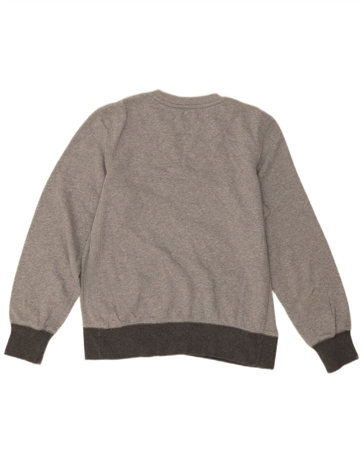 Moletom masculino Nike Jumper UK 38/40 cinza médio manchado de algodão
