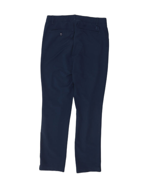 Calça Chino Feminina Under Armour Slim Fit EUA 8 Médio W30 L30 Azul Marinho