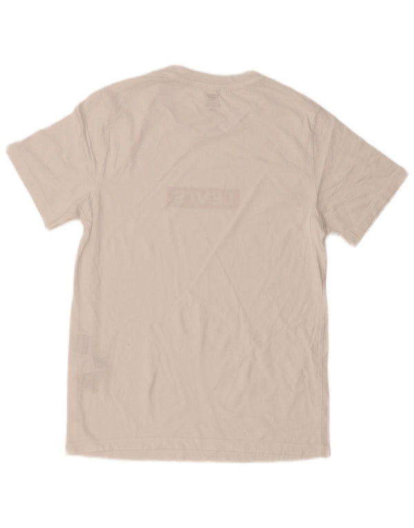 Camiseta gráfica masculina Levi's Top pequeno algodão branco