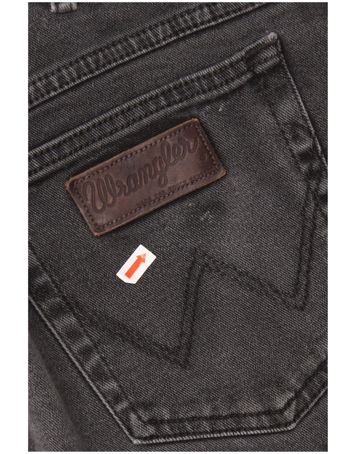 WRANGLER Masculino Texas Straight Jeans W38 L30 Algodão Preto