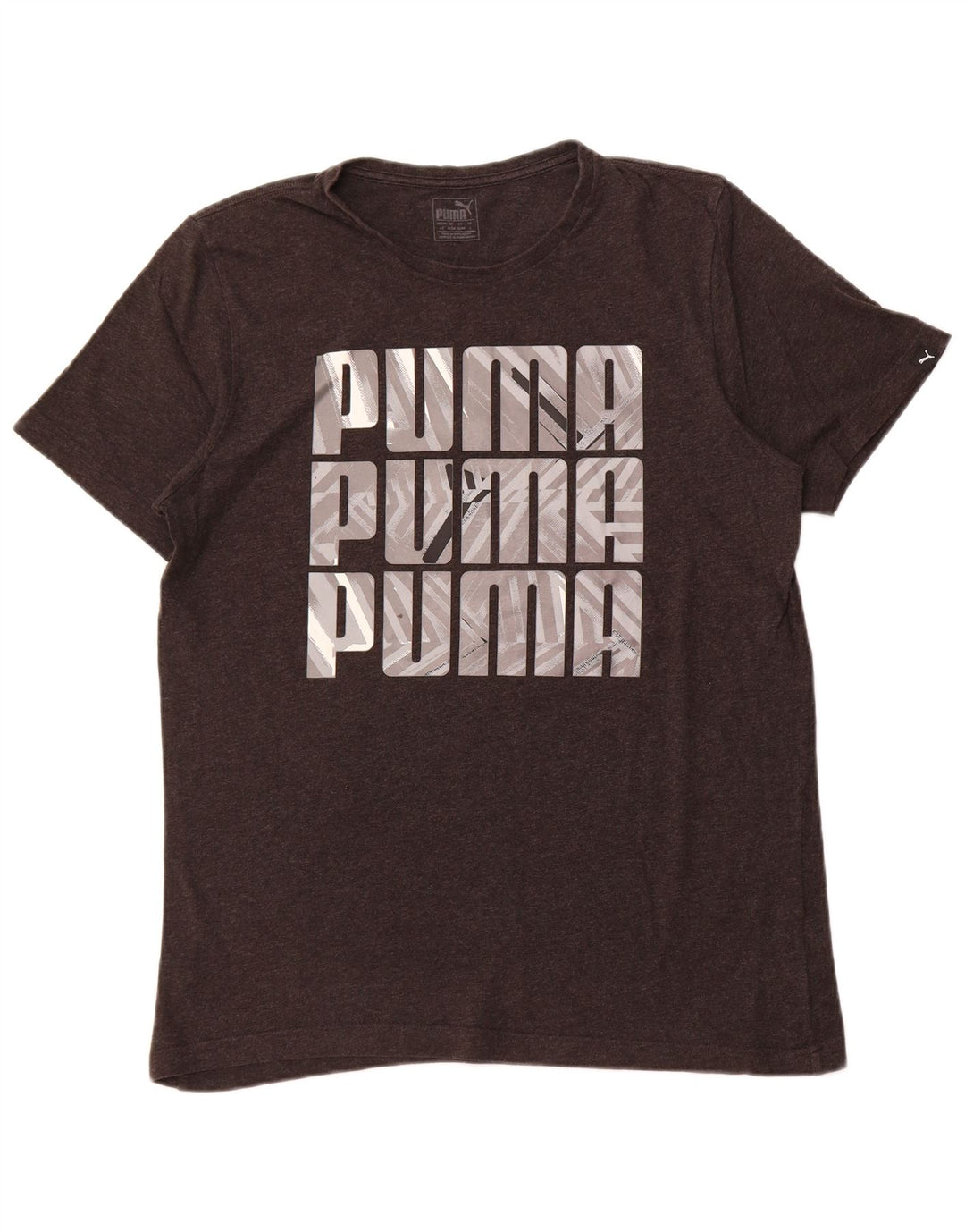 Camiseta gráfica masculina PUMA grande cinza