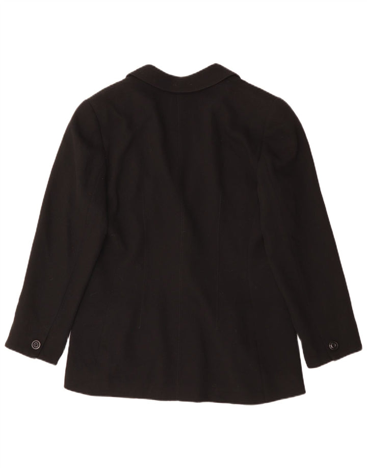 Jaqueta blazer feminina Emanuel Ungaro com 1 botão IT 48 XL preta