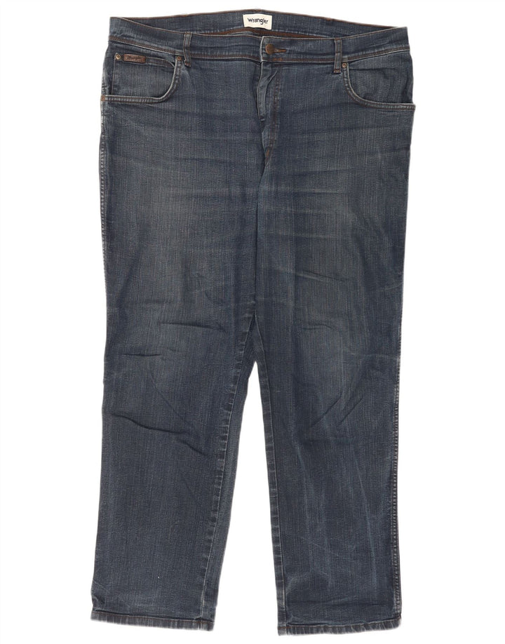 Wrangler Masculino Texas Straight Jeans W40 L30 Azul Algodão
