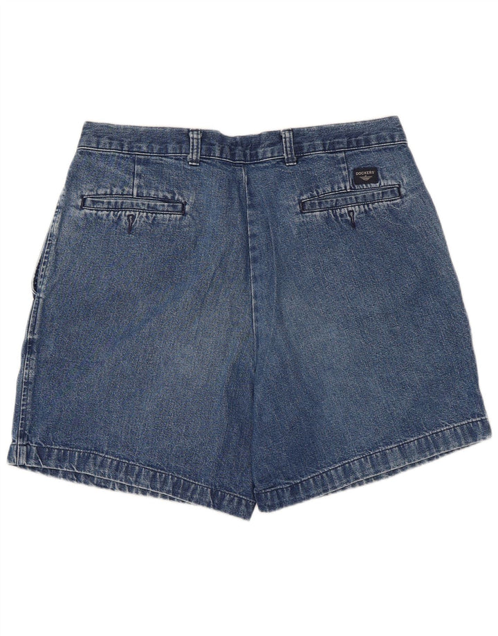 Shorts jeans feminino Dockers W34 grande algodão azul