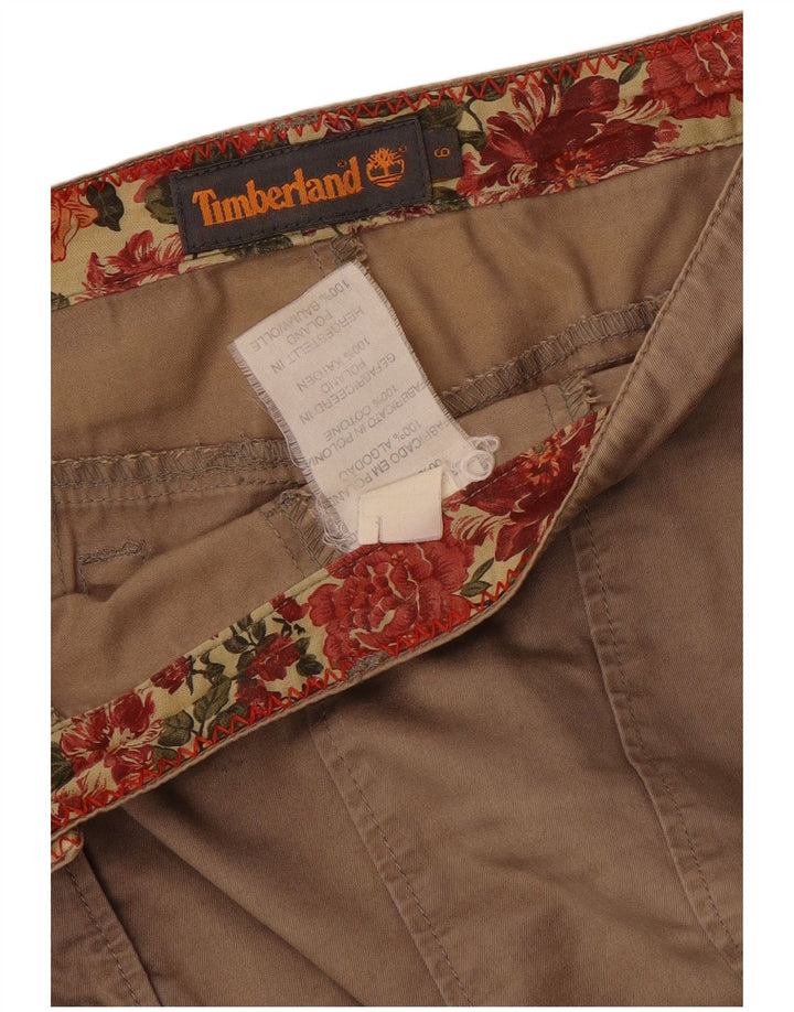 Saia feminina Timberland A-Line US 6 médio W30 algodão marrom
