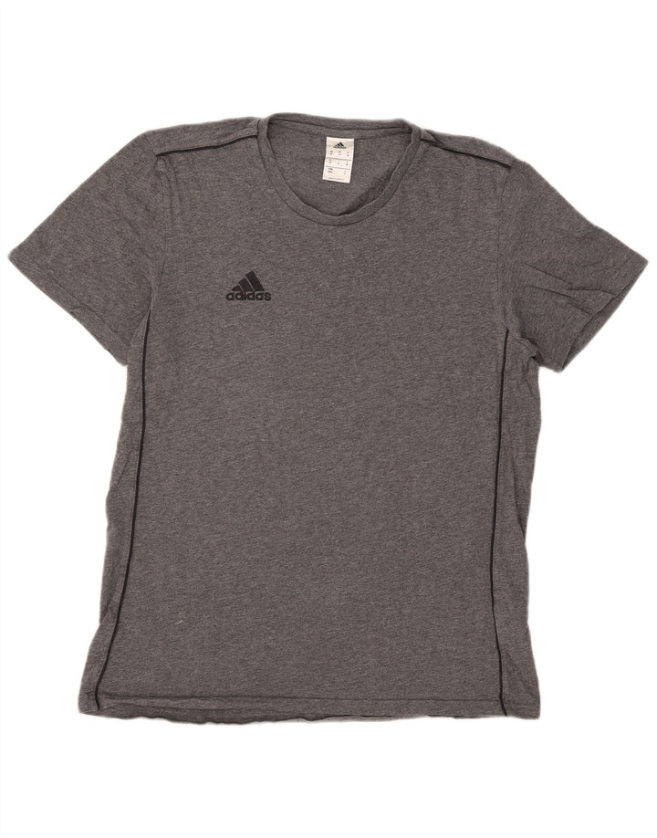 Camiseta masculina Adidas Top cinza médio algodão