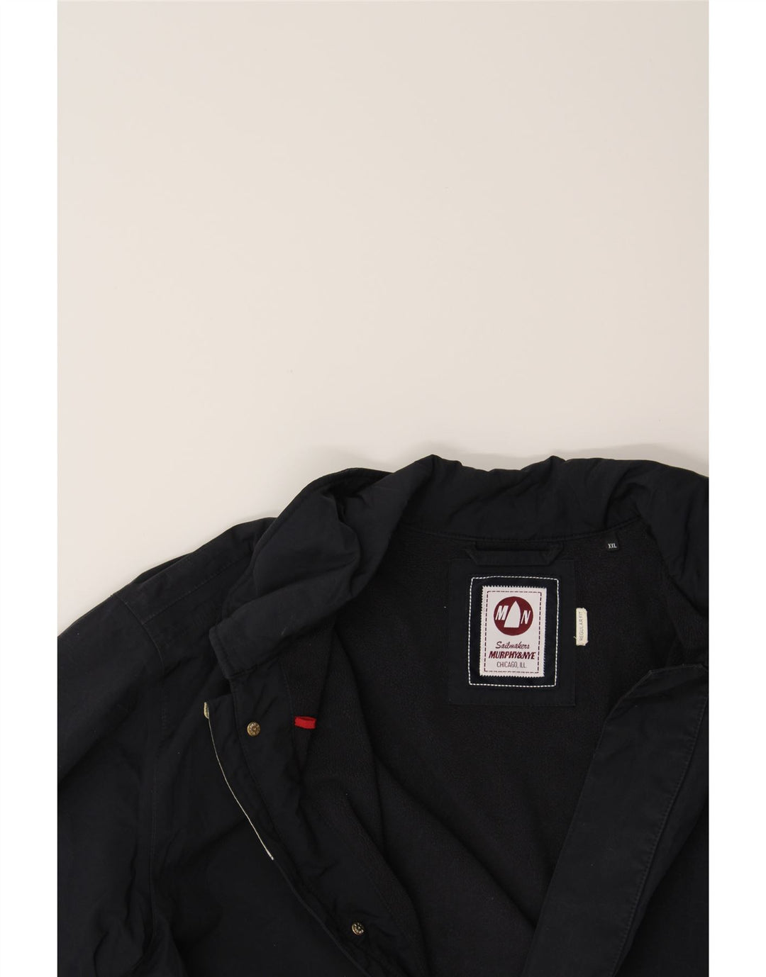 Jaqueta corta-vento masculina MURPHY & NYE regular fit Reino Unido 44 2XL azul marinho
