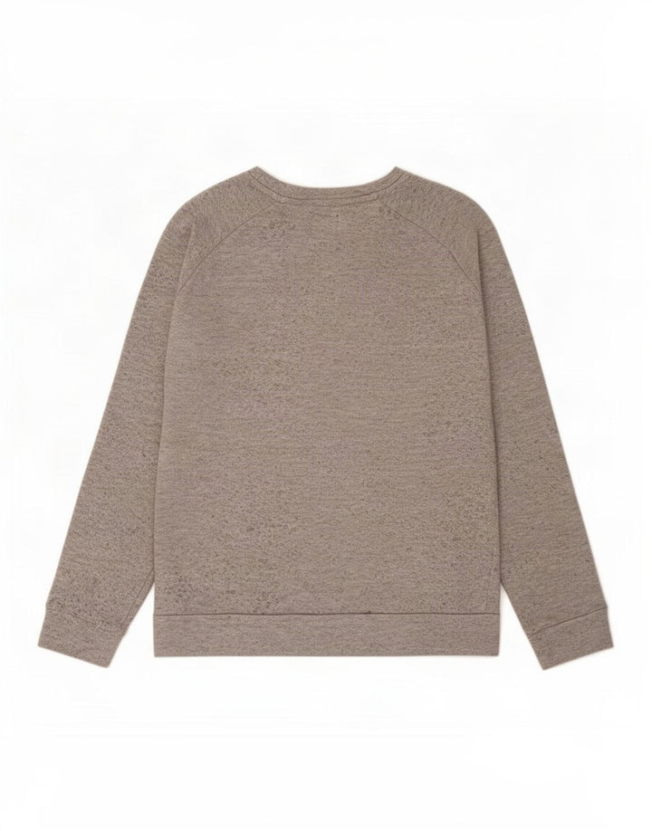Zara moletom masculino jumper grande poliéster manchado cinza