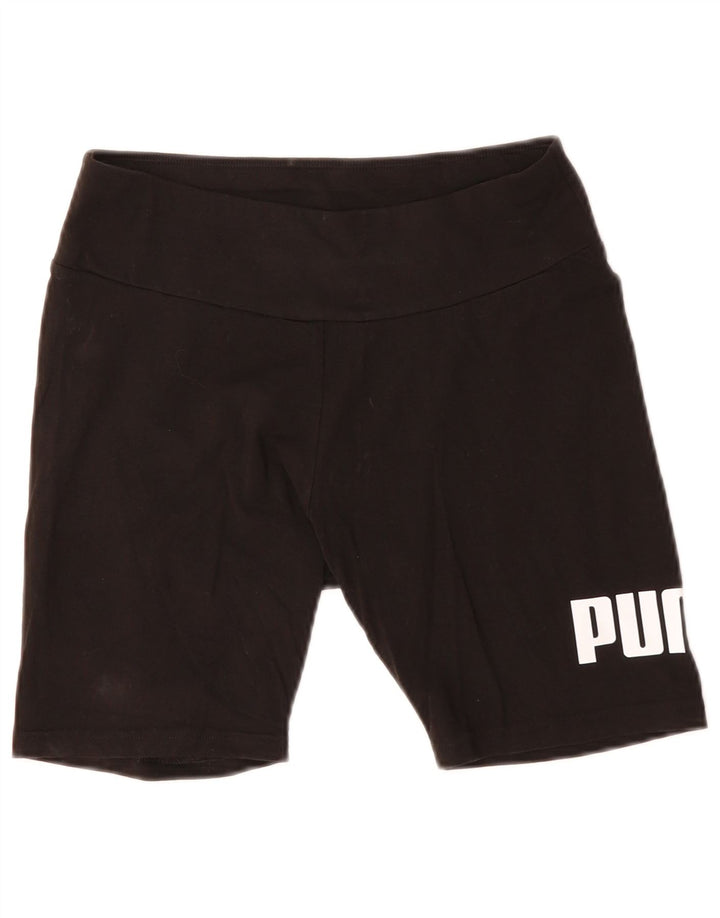 Shorts esportivos gráficos femininos PUMA UK 12 médio preto