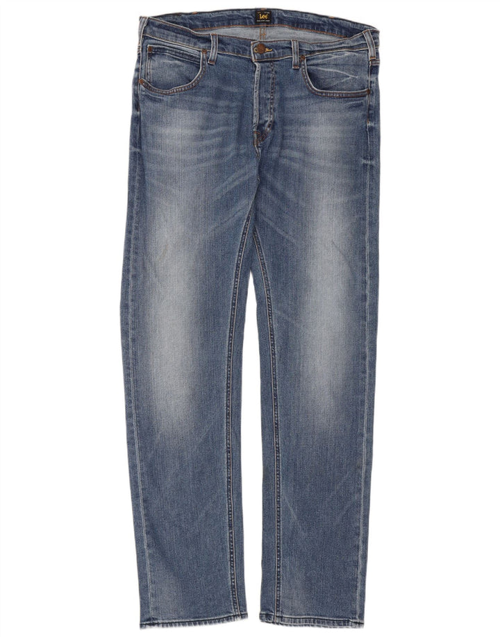 Lee Mens Daren Slim Jeans W36 L34 Azul Algodão