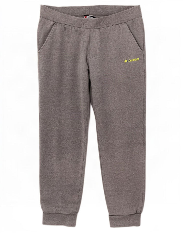 Calça de treino masculina Lotto Joggers cinza grande