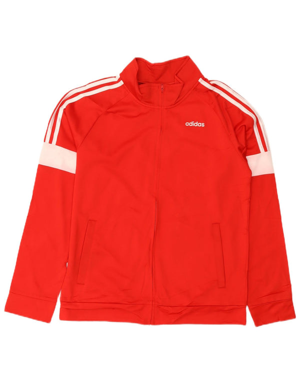 Jaqueta Adidas Meninas Treino Top 13-14 Anos XL Vermelho Colorblock Poliéster