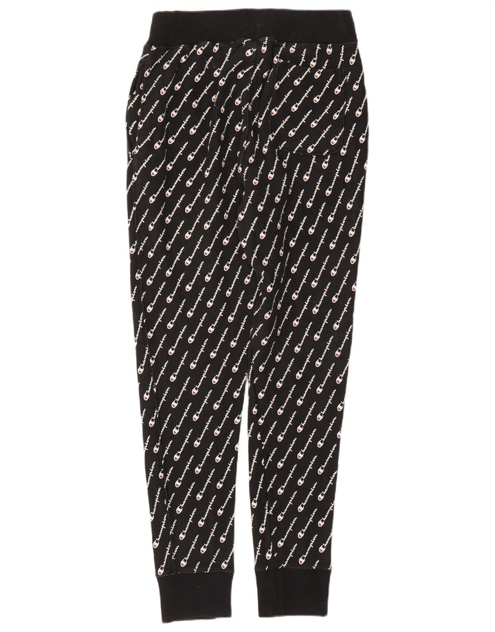 Calça esportiva masculina Champion Reverse Weave Graphic Joggers grande preta