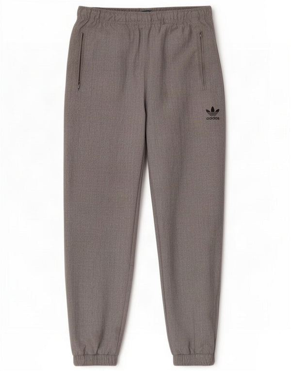 Adidas Mens Calças de treino Joggers Poliéster cinza médio