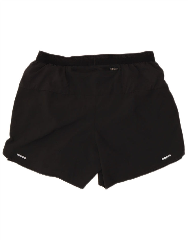 Shorts esportivos gráficos femininos Nike Dri Fit UK 14 médio preto