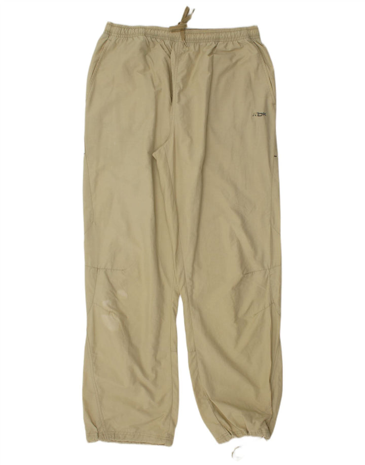Calça de treino masculina REEBOK Graphic grande bege nylon