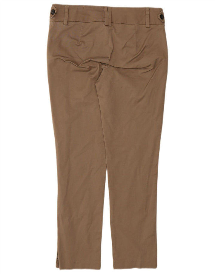 ZARA Calça Feminina Slim Cropped W26 L26 Algodão Marrom