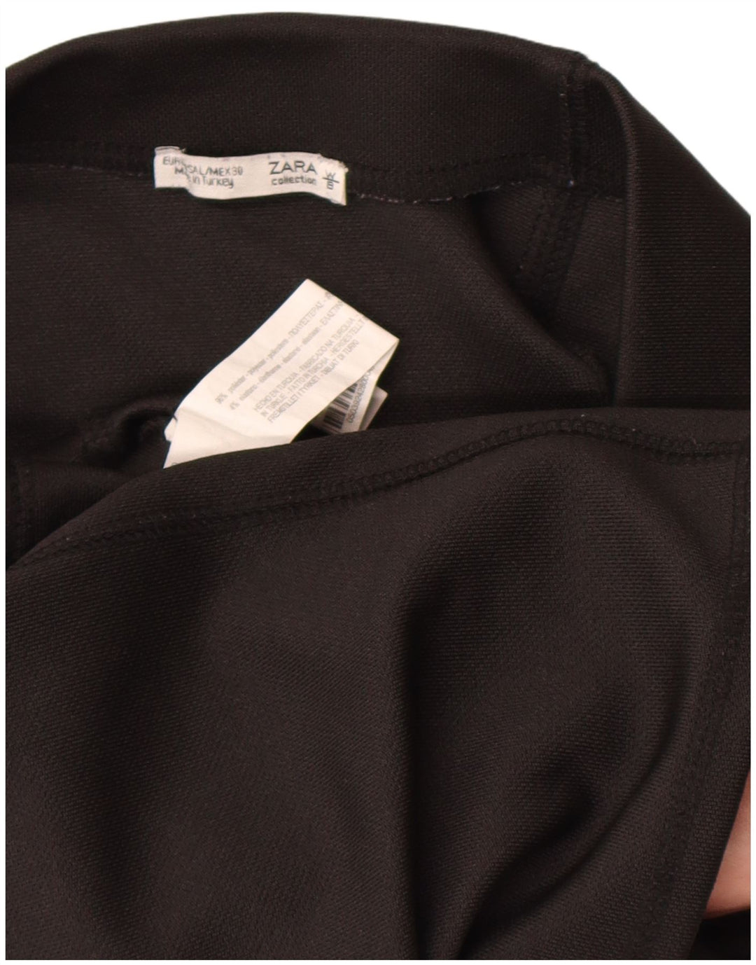 Saia lápis feminina Zara grande W30 poliéster preto