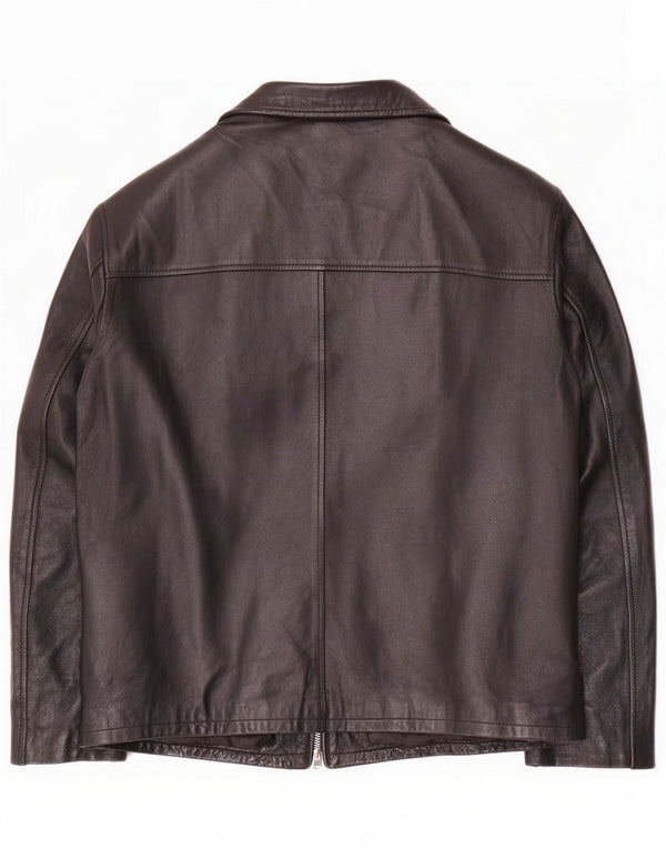 Jaqueta de couro masculina Conbipel IT 52 grande preta