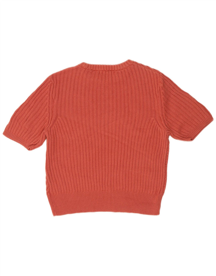 Suéter feminino Marks & Spencer com gola redonda Reino Unido 16 grande rosa
