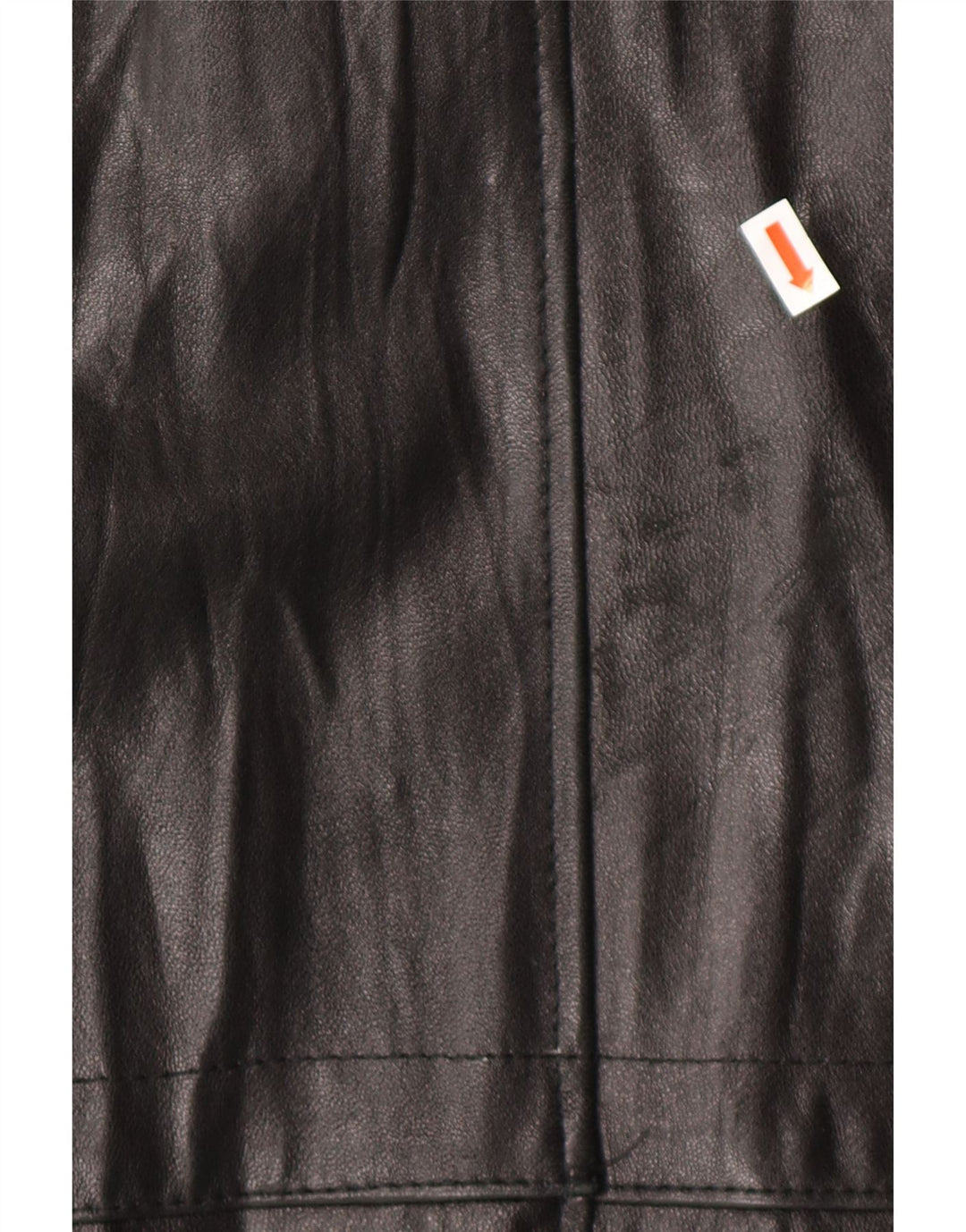 Casaco de couro masculino VINTAGE solto Reino Unido 38 couro preto médio