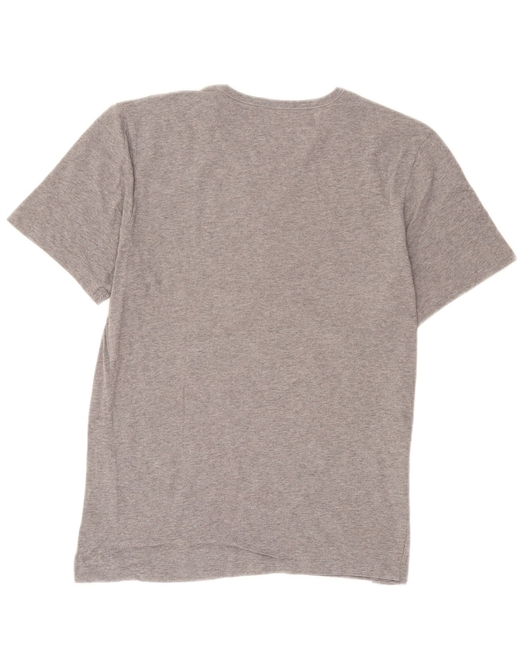 Camiseta masculina Hugo Boss Top algodão manchado cinza médio