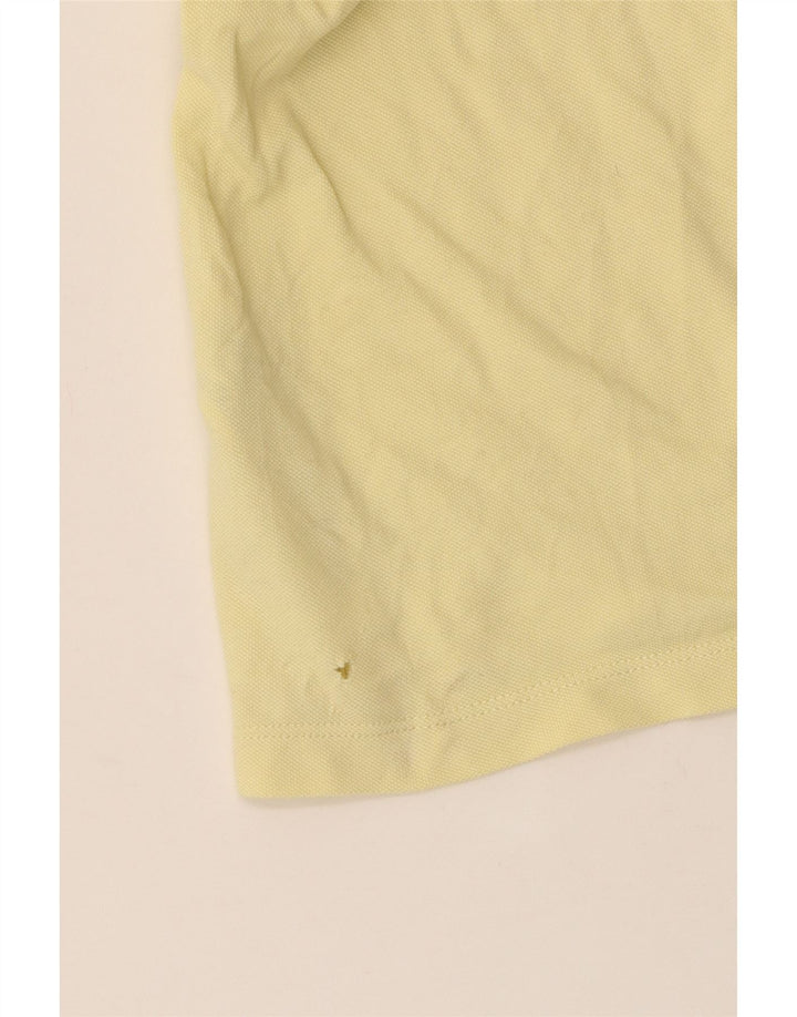 Camisa polo masculina MASSIMO DUTTI grande algodão amarelo