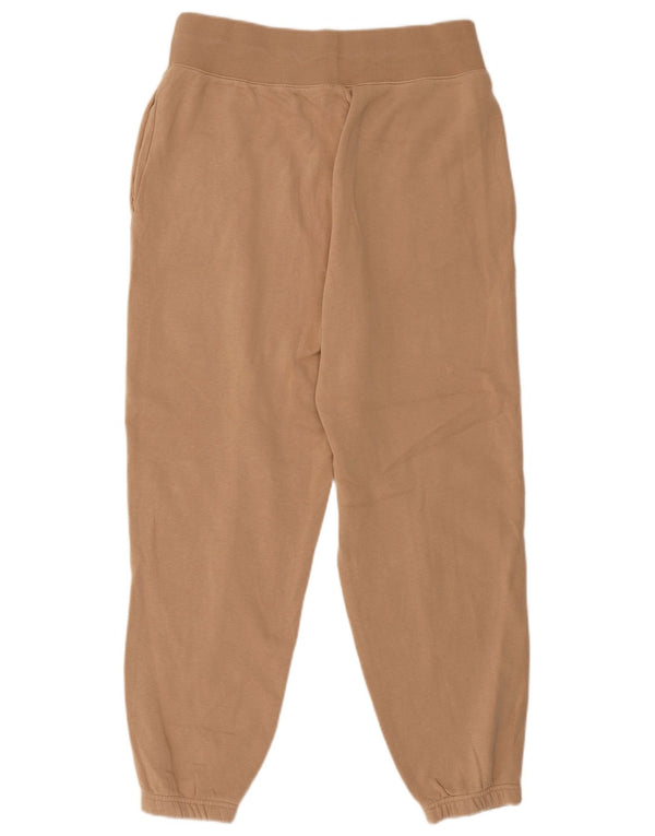 Calça de treino feminina Nike Joggers UK 14 médio bege algodão