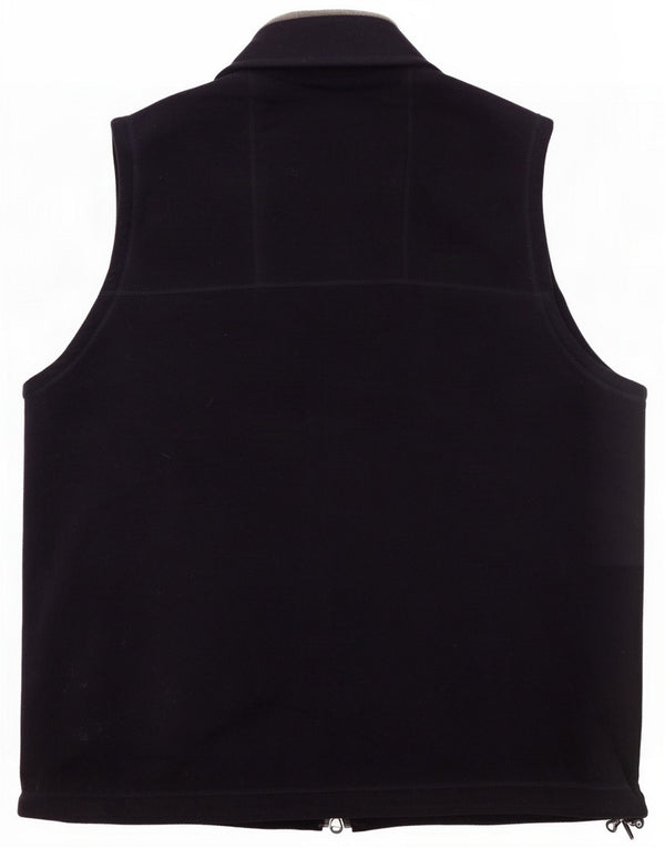 Marks & Spencer Mens Fleece Gilet UK 38 Poliéster azul marinho médio
