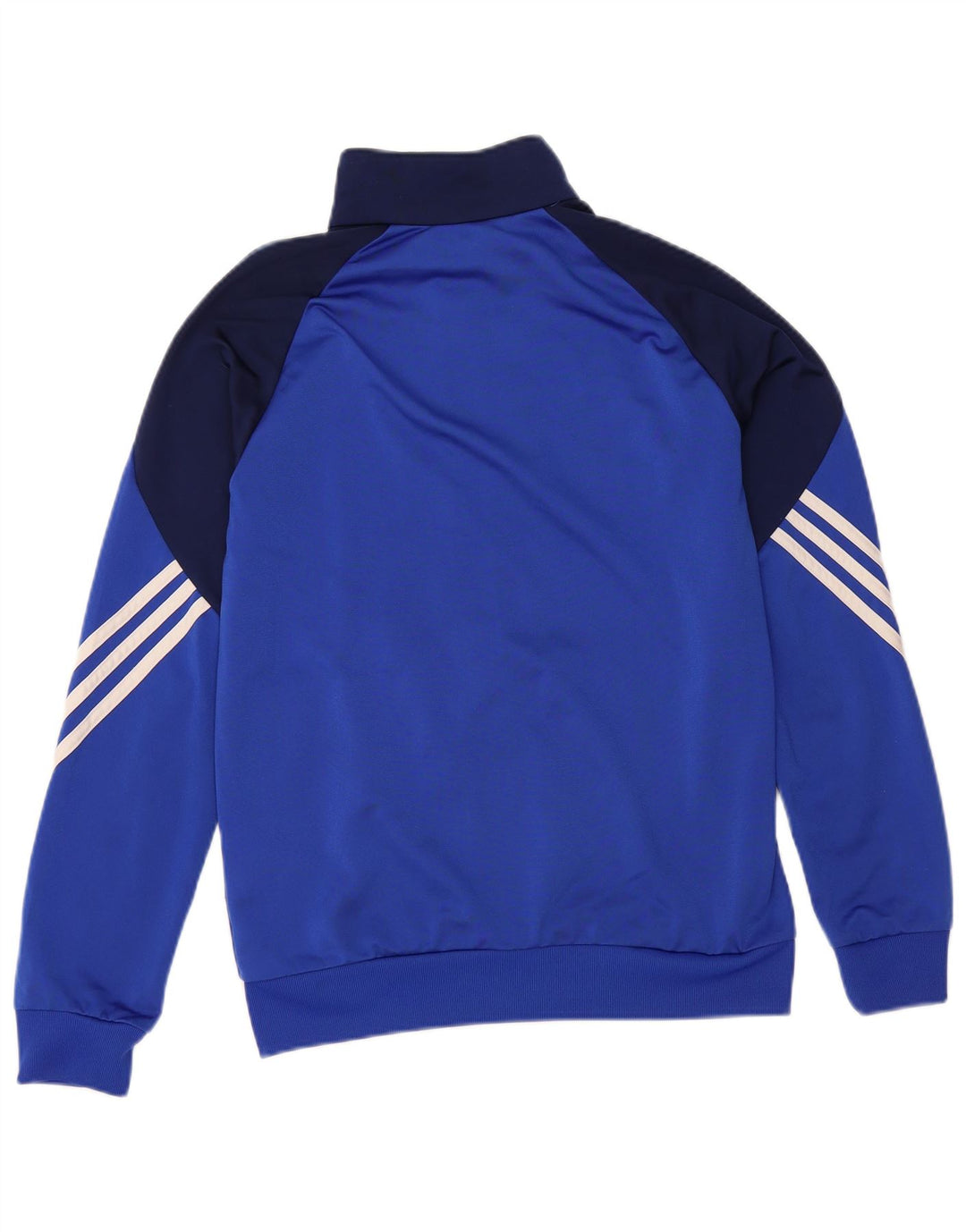 ADIDAS Meninos Tracksuit Top Jacket 13-14 Anos XL Azul Colourblock Poliéster