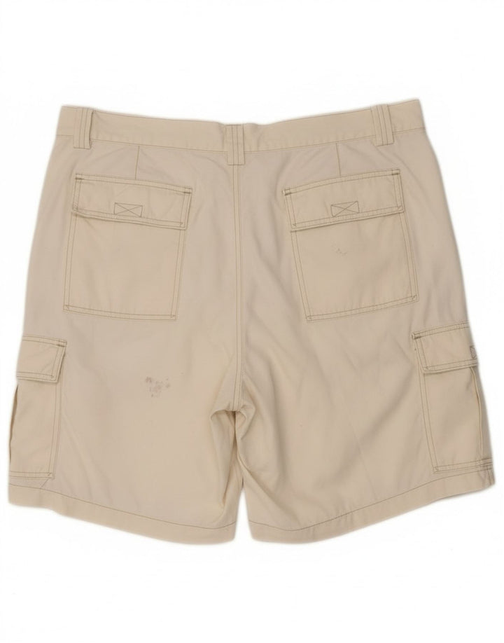 Shorts cargo masculino vintage W38 XL algodão branco