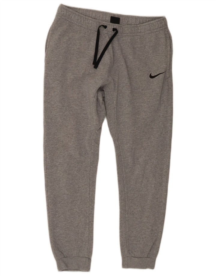 Calça de treino masculina Nike joggers cinza médio algodão