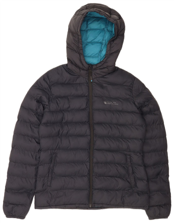 Jaqueta acolchoada com capuz feminina Mountain Warehouse UK 10 pequena azul marinho