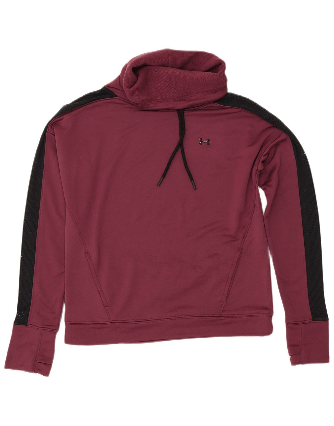 UNDER ARMOUR Suéter feminino oversized Reino Unido 10 pequeno Borgonha