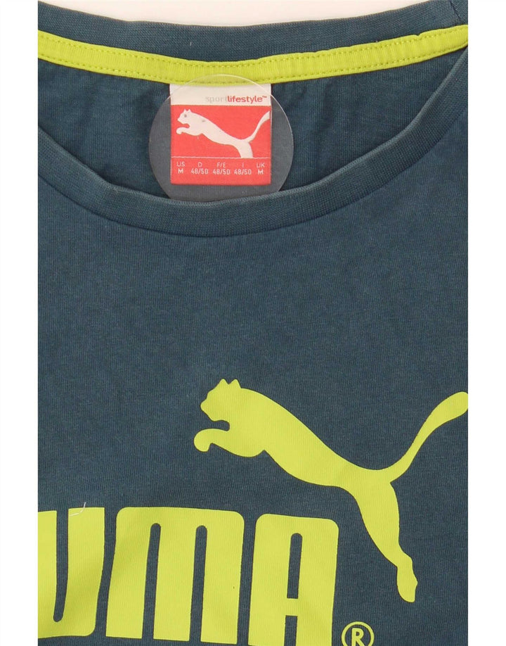 Puma Camiseta Masculina Graphic Top Azul Médio
