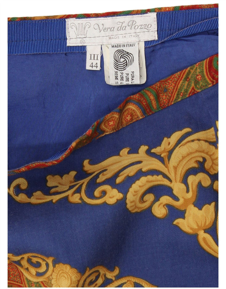Saia lápis feminina Vera da Pozzo IT 44 médio W28 paisley multicolorido